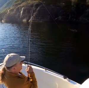 Belle démonstration de pêche à la mouche.